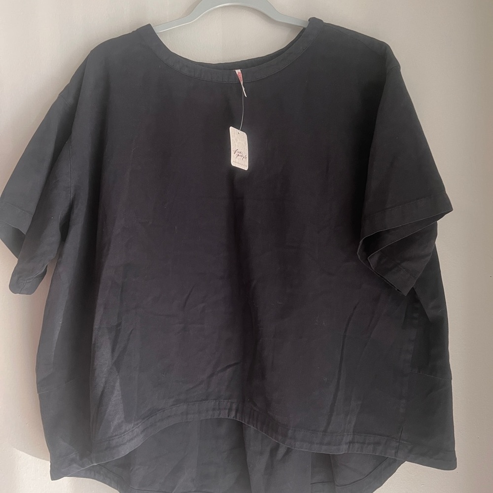 FP Movement by Free People Black Short Sleeve Tee